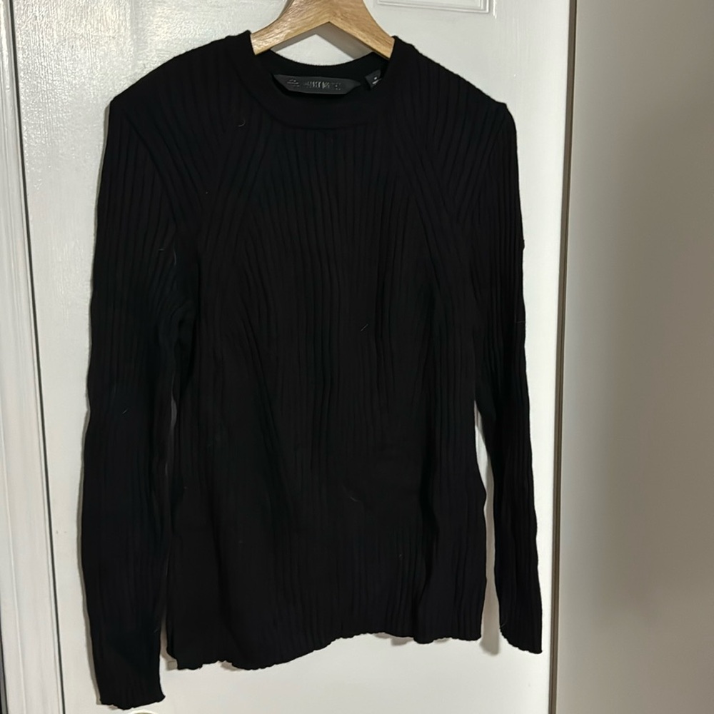 Harley Davidson MED Black wool blend sweater